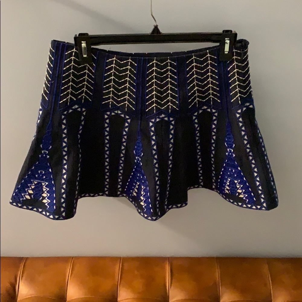 BCBG Bronwyn Embroidered Skirt
